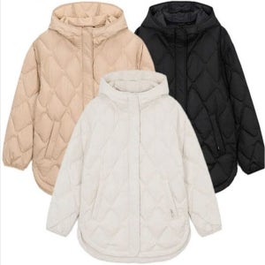 [롯데백화점] 네파 여성 거위털 루즈핏 패딩 후디 미드 다운 자켓 7K82047_IN LE1220454181