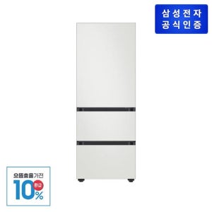 삼성 비스포크 김치플러스 3도어 313L 키친핏 RQ33DB74C1AP 에센셜 화이트 TV상품