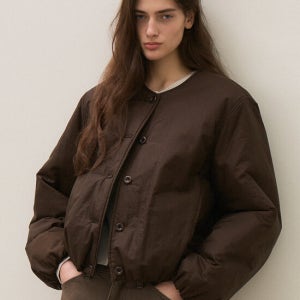 르 Balloon Padded Jacket (Brown)