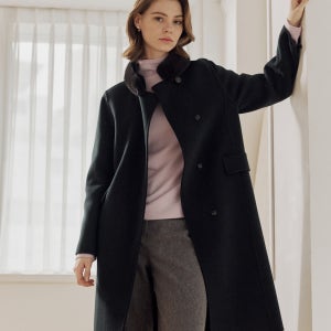 [요하넥스] 캐시미어 밍크카라 코트