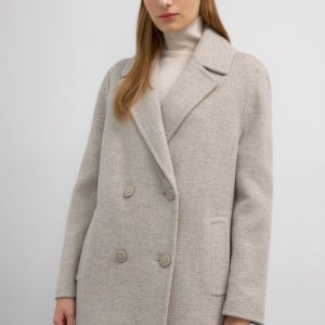 글렌체크 울 코트-P1G41HCT010