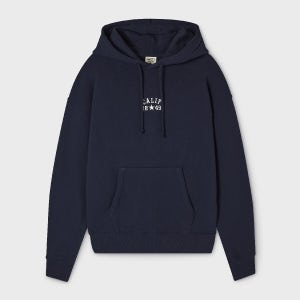 후아유 W.A.U Cali Patch Hoodie-NAVY-WHMHF4T92F