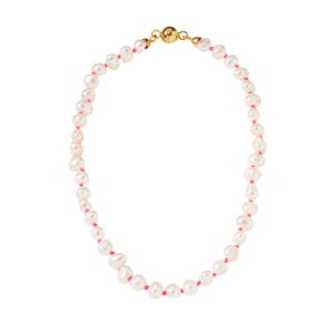 [페르테] [Perla] Pink Neon Plain Necklace