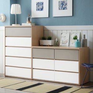 아르메 그레이 서랍장 세트(1200 빅와이드3단+와이드 5단)[26643665]