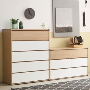 아르메 라떼 서랍장 세트(1200 빅와이드 3단+980 5단 )[26639966]