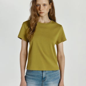 [이십칠와이] 웜 티셔츠 (올리브) YWE3DNFL001