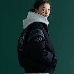 [엔비에이] LAL 스텐드넥 항공 다운 점퍼(N254DW104P) 블랙 N254DW104P