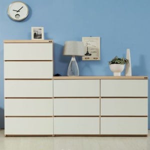 아르메 레스트 서랍장 세트(1200 빅와이드 3단+600 5단)[26632324]