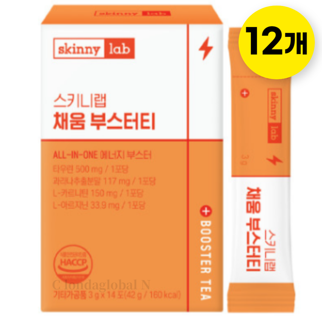 스키니랩 타우린 <b>아르기닌</b> 채움 헬스 부스터티 168포