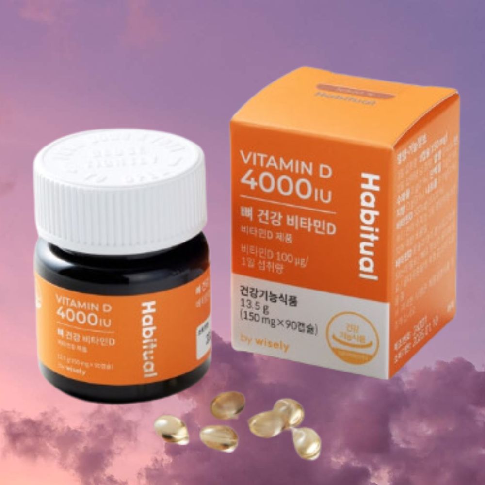 <b>파미스</b> 뼈 건강 <b>비타민D</b>3 4000IU 90캡슐 (3개월분) 뼈건강