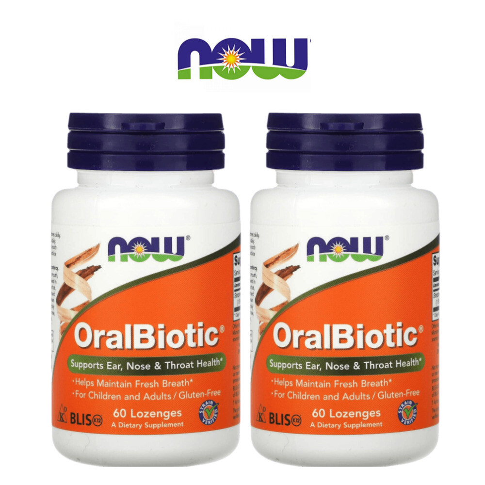 나우푸드 나우푸드 구강유산균 <b>오랄</b><b>바이오틱스</b> 60정2세트
