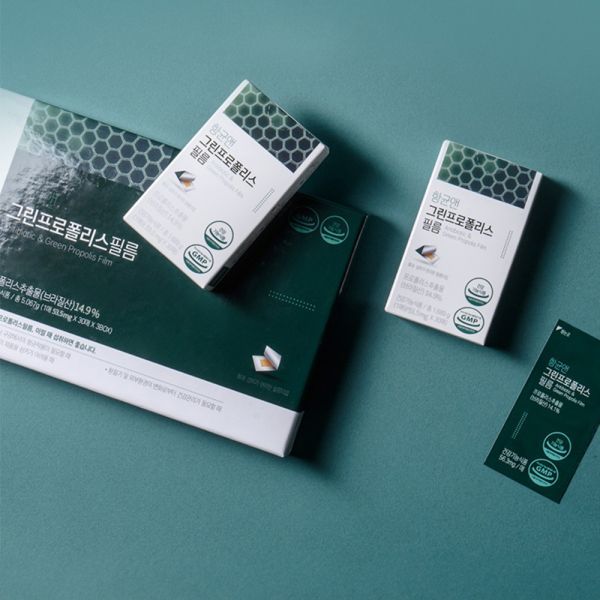 항균앤 <b>그린프로폴리스</b> 필름 90매 구강항균에 도움 브라질산 <b>그린프로폴리스</b>