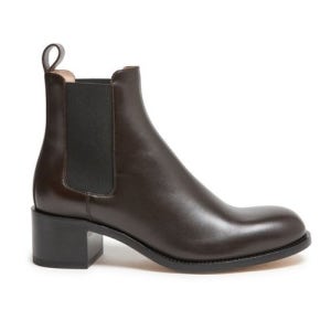 더로우 25 FW 더로우 Nobilis 노빌리스 힐탭 블럭힐 레더 첼시 부츠 브라운