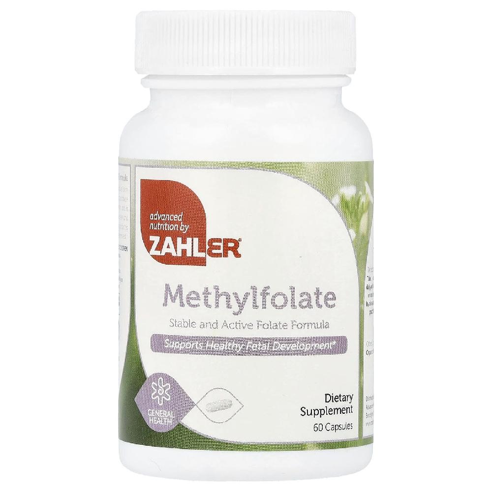 잘러 메틸 <b>엽산</b> 1000mcg Methylfolate 캡슐 60정
