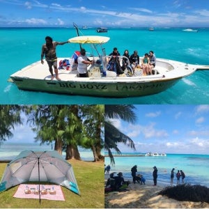 사이판 마나가하섬 투어 (패러세일링, 스피드보트, 거북이 스노쿨링)