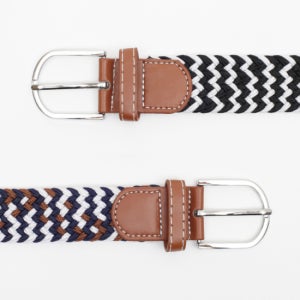 데이굿 핀버클 꽈배기 벨트 2p세트(BK/BR)