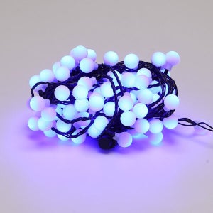 비츠온 LED 트리전구 크리스마스 조명 96구 앵두 흑색선 블루