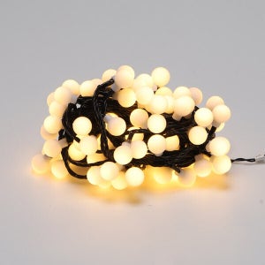 비츠온 LED 트리전구 크리스마스 조명 96구 앵두 흑색선 전구색