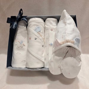 [롯데백화점] 타티네 쇼콜라 홀스배냇가운+모자+우주복+속싸개+손싸개(임신출산선물5종)TNPRNG021W-SET LE1220487850