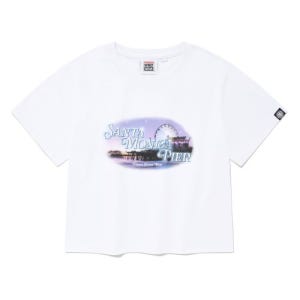 [비전스트릿웨어] VSW Crop Santa Monica T-Shirts White VS2302STW3WH