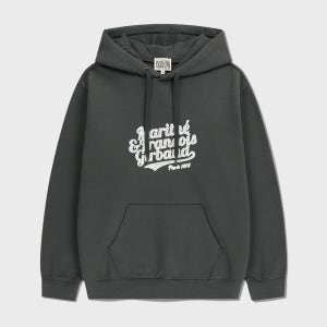 [마리떼 프랑소와 저버] VINTAGE LOGO HOODIE (BRUSHED) charcoal
