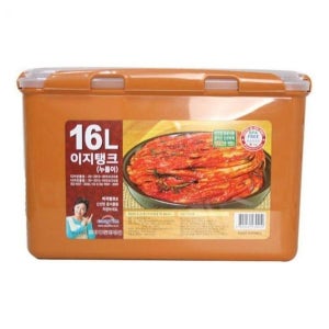[미겔리또] 이지탱크 누름이 황토 김치통16L