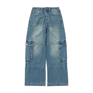 트루릴리젼 시그니처 카고 팬츠 워시드 인디고 TRA2DPW004NWN