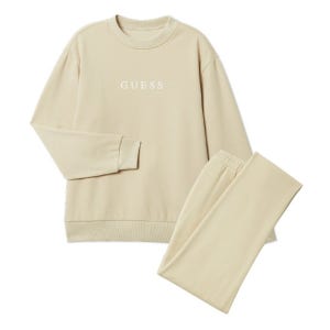 캐주얼 밍크기모 여성 이지웨어 세트 - 베이지