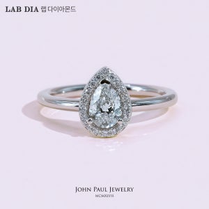 [LA8127RP05] 5부 헤일로 페어컷 랩다이아 반지