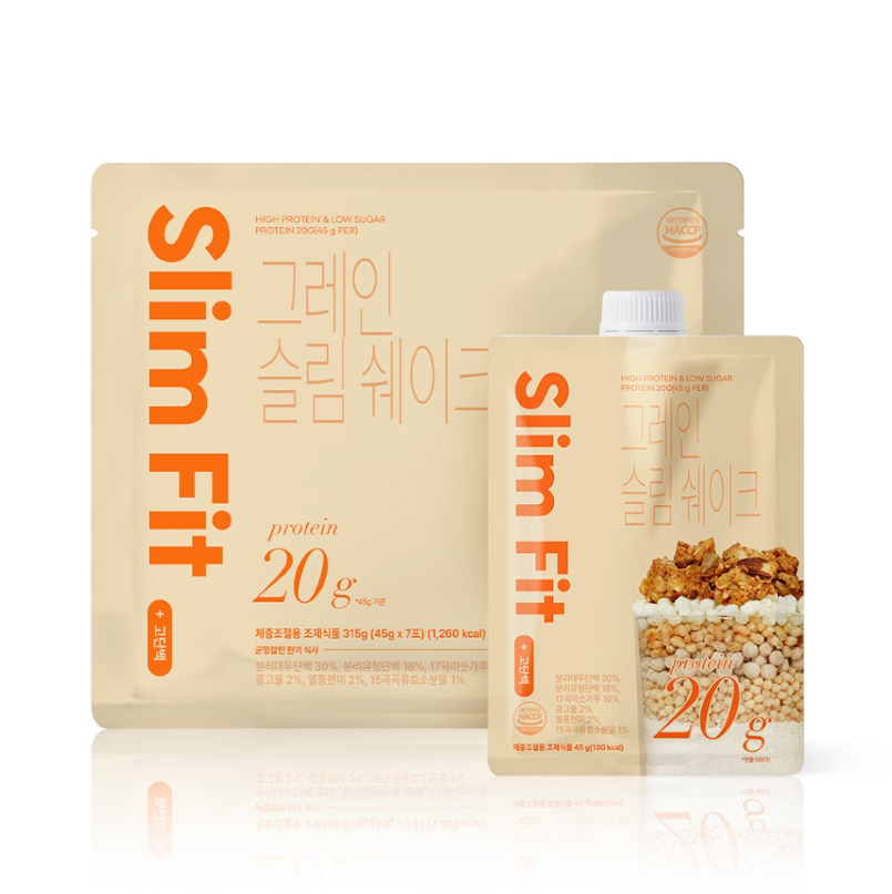 스포츠바이오텍 익스트림 그레인 슬림쉐이크 45g, 7포, 1개
