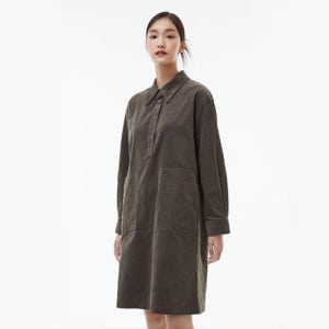 [랩] 셔츠넥 일자핏 코듀로이 원피스 AP4WOA64 AP4WOA64