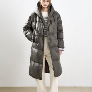 [SYSTEM] 벨티드 구스 다운 코트 / SY2FAQOT001W_SG