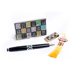 전시회 기념품제작 자개USB3종세트-사군자수복문외9종