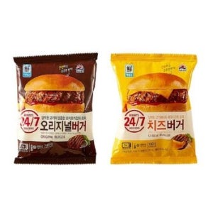 사조 오리지널버거 150g x 4개 + 치즈버거 160g x 4개 (총 8개) /J
