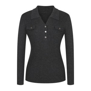 골드버튼 골지카라 니트-R2G35KPO250