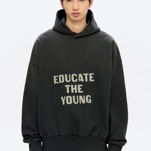 [FEAR OF GOD] EDUCATE 후디 / FO2F9TTS006MFG_BK