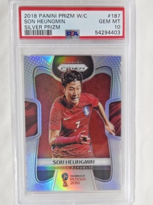 2018 PANINI PRIZM 파니니 프리즘 손흥민 PSA 10 실버 대한민국 국가대표 러시아 월드컵 축구 카드