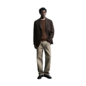 ZARA 자라 100% 울 플란넬 블레이저 자켓 초콜릿 6767516717 884650