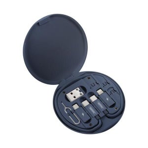 아트박스/비트로 핸드폰 충전케이블 유심 충전젠더 보관키트 / 블루_G25081375519