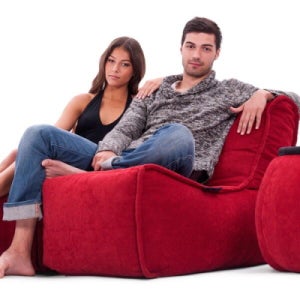 아트박스/엠비언트라운지 트윈카우치 레드 빈백쇼파 1인용쇼파 빈백 소파_1612130491