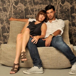 아트박스/엠비언트라운지 트윈카우치 베이지 빈백쇼파 1인용쇼파 빈백 소파_1612130482