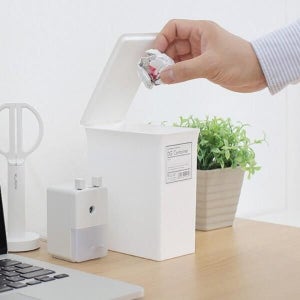 아트박스/이룸 미니 쓰레기통 화장대 데스크 소품 캡슐 세제 보관함_G25011193236