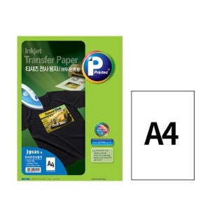 아트박스/오피스큐 티셔츠 전사용지 J9121 A4 3매 프린텍_G23030609396