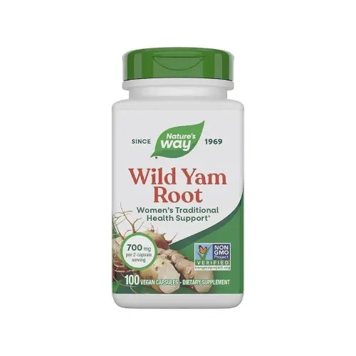 <b>Nature’s Way</b> Wild Yam Root,  1회 제공량당 850mg, 비건 캡슐 100개 388347