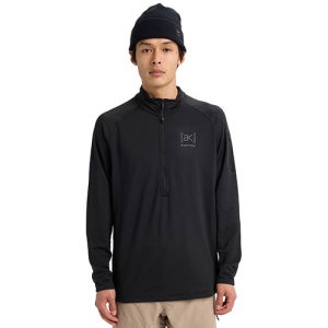 버튼 에이케이 헬리움 그리드 하프집 플리스 25/26 BURTON AK HELIUM GRID HALF-ZIP FLEECE - TRUE BLACK