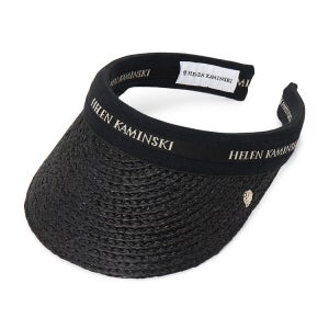 헬렌카민스키 비앙카 8 여성 바이저 HAT52204 CHARCOAL BLACK LOGO