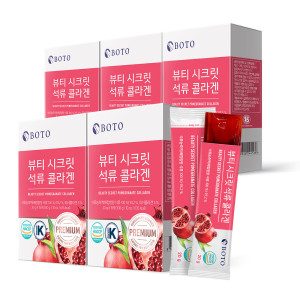 보뚜 <b>뷰티 시크릿 석류 콜라겐</b> 젤리스틱 20g 15포 5박스