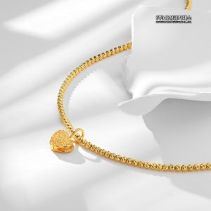 삼성금거래소 24K 커팅볼 하트 목걸이