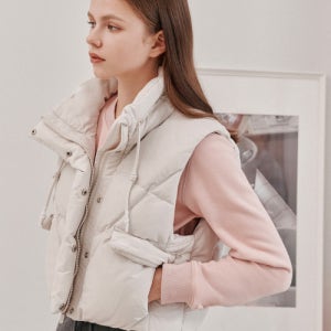 [리에떼] volume placket crop duck down vest- U1F41OVT020 U1F41OVT020_O