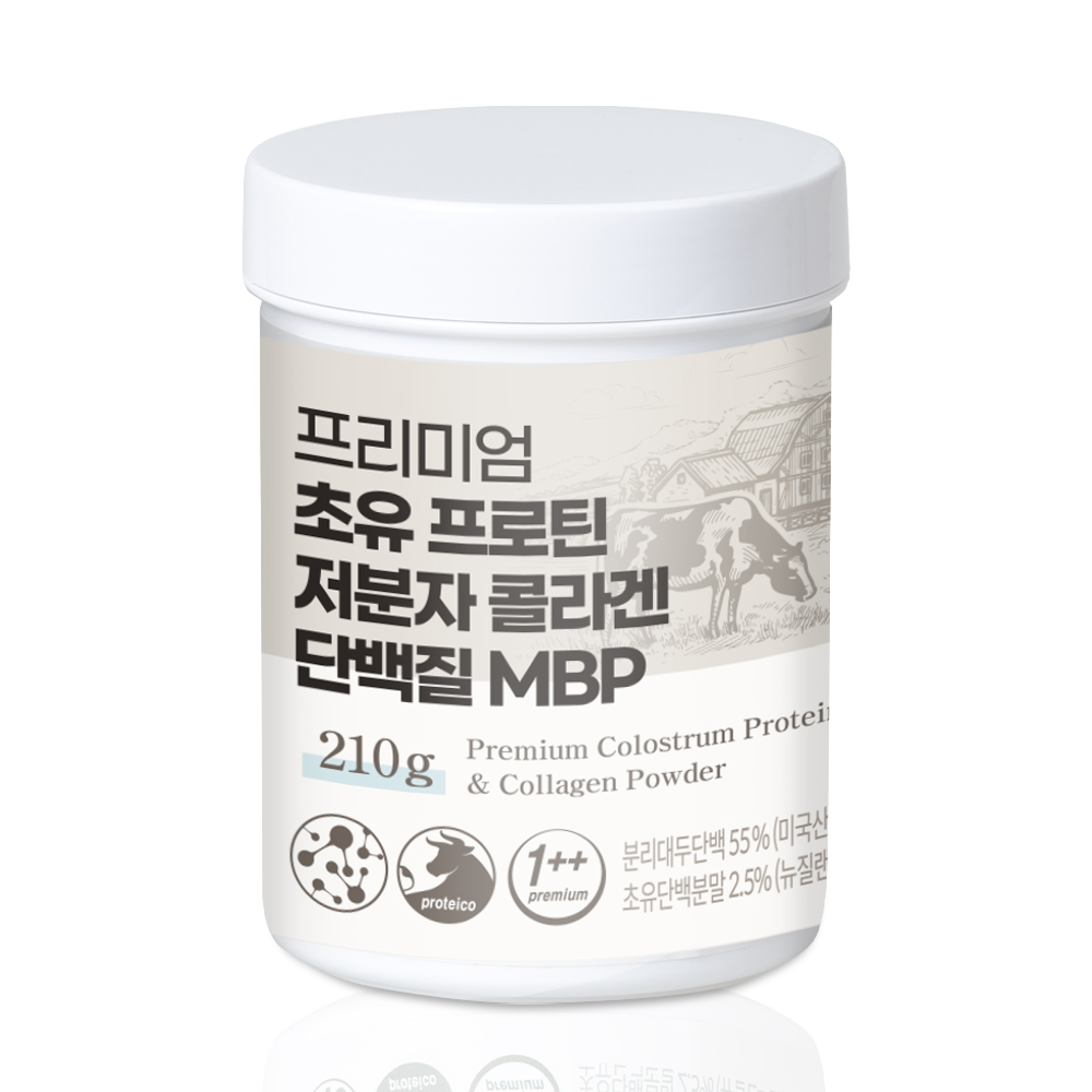7LAB 랩온랩 프리미엄 초유 프로틴 저분자 콜라겐 단백질  210g, 1개